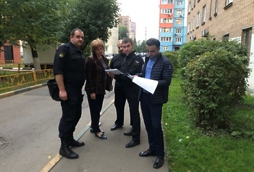 Очередное комиссионное рейдовое мероприятие с участием управляющей компании и Администрации г.о. Реутов.