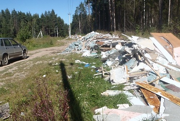 Беспилотник выявил 150 кубометровую свалку в Щелковском районе