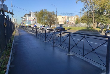 На южной стороне в Реутове завершено благоустройство территории около железнодорожной станции