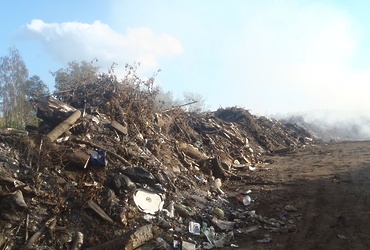 Беспилотник помог обнаружить горящую свалку