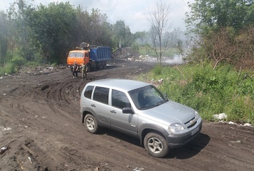 Госадмтехнадзор выявил 150 кубометровую горящую свалку мусора в Рошале