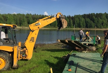 Госадмтехнадзор добился сноса незаконного пирса в Истринском водохранилище