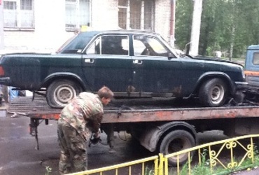 Эвакуация автомобиля 20 июля 2012 года