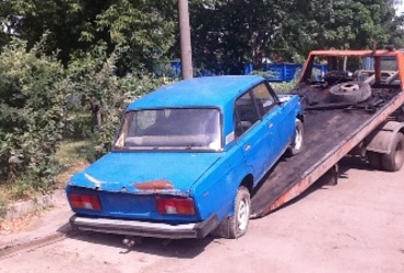 Эвакуация автомобиля 12 июля 2012 года