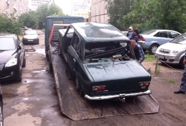 Эвакуация автомобиля 7 июня 2012 года