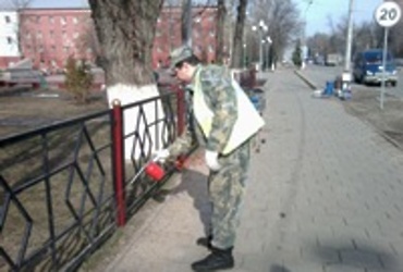 Весенняя уборка. МУП «Озеленение и благоустройство»