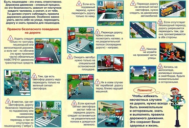 Правила дорожного движения со стороны детей‑пешеходов и водителей транспортных средств.