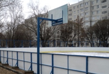Новая хокейная площадка по ул. Октября дом 8