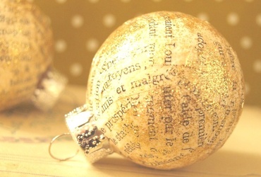 «Декор новогодних игрушек в технике декупаж»