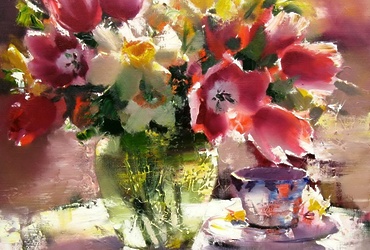 Авторская выставка Попова А.Б. «Академия акварели и изящных искусств С.Андрияки» — Пастель, офорт, темпера