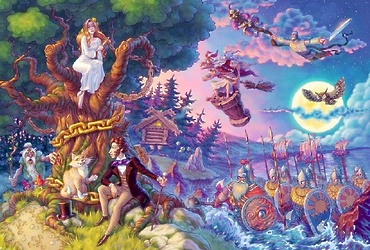 Книжная выставка и игровая программа «Сказочное Лукоморье»