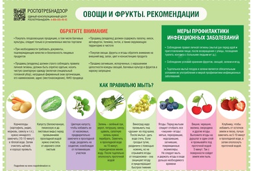 О рекомендациях как правильно выбирать и мыть овощи и фрукты