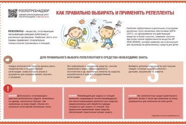 Роспотребнадзор напоминает о средствах защиты от различного рода насекомых – репеллентах