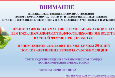 О земельных аукционах