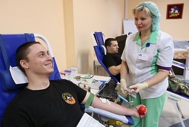 Сотрудники Главного управления Росгвардии по Московской области приняли участие в Дне донора