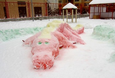 Конкурс на лучшую поделку из снега