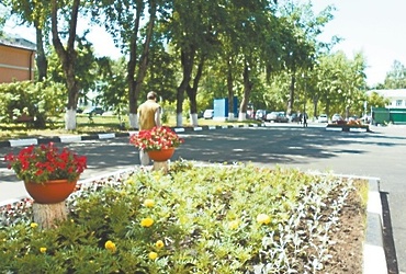 Благоустроена территория больницы