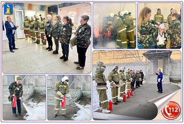 27.02.2025 проведена объектовая тренировка с добровольной пожарной дружиной МБОУ «СОШ № 7».