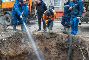 В Реутове заменят систему водоотведения на улице Гагарина