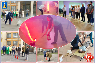 В МАОУ «Лицей» проведена тренировка с добровольной пожарной дружиной.