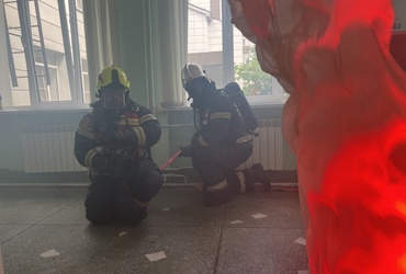 В Реутовской клинической больнице прошла масштабная противопожарная тренировка