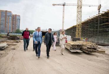 В Реутове продолжается строительство Академии вратарского мастерства