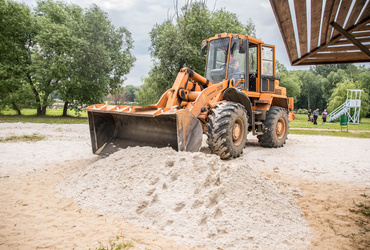 На пляже в Реутове обновили песок