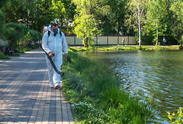 Парки Реутова прошли третью за год обработку от клещей